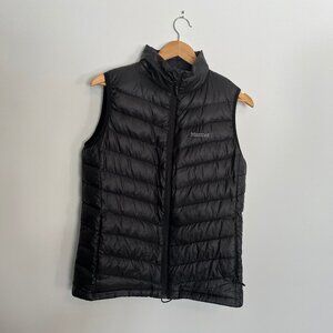 Marmot. 800 Fill. Down Vest. Black Color. Size Medium. Womens.